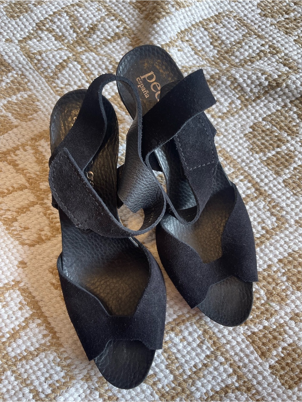 Pedro Garcia Black Suede Women’s Sandals